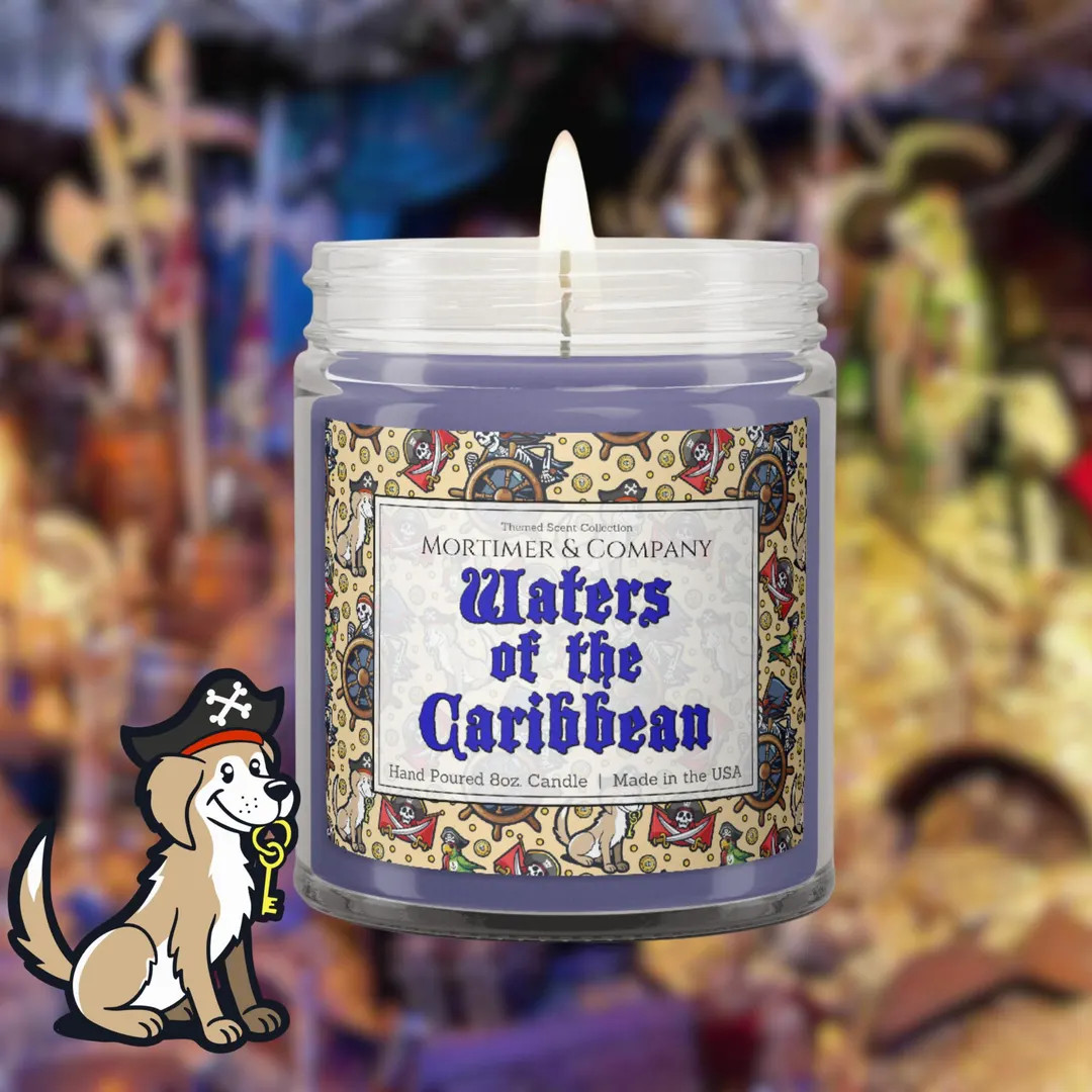 WATERS of the CARIBBEAN | Disney Candle | Pirates of the Caribbean Jack Sparrow Inspired | Disney... | Etsy (US)