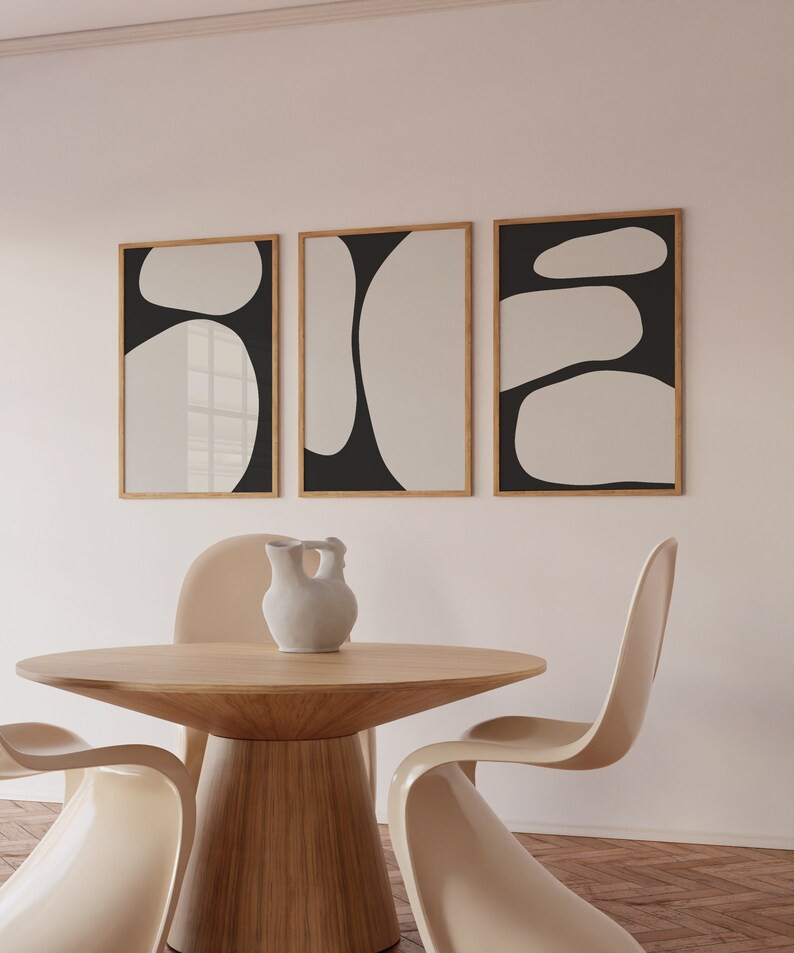 Black Abstract Art Print Black and White Abstract Art - Etsy | Etsy (US)