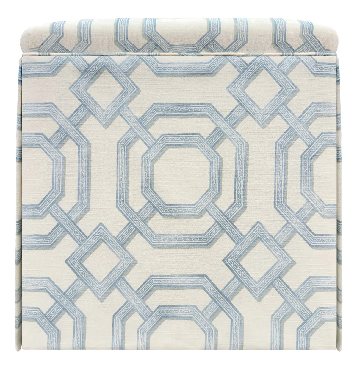 THE SKIRTED OTTOMAN :: LATTICE PRINT | LITTLE DESIGN COMPANY