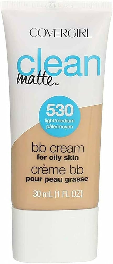 COVERGIRL Clean Matte BB Cream For Oily Skin, Light/Medium 530, (Packaging May Vary) Water-Based Oil | Amazon (US)