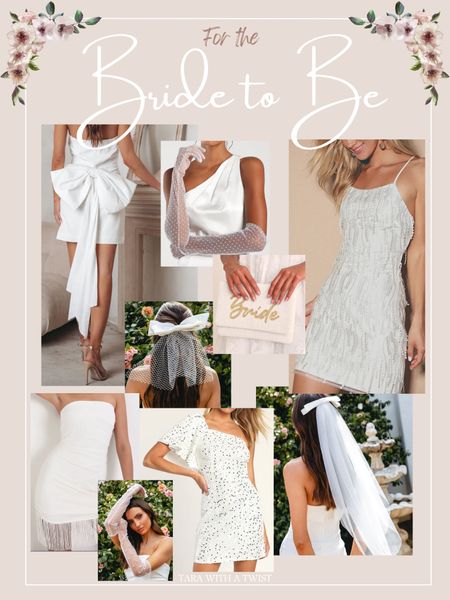 Dress & accessory inspo for the Bride to Be! Check out my Bride collection for more inspo! 

Bridal accessories. Bride to be. Bridal veils. Bride gloves. Bride hair accessories. Bachelorette inspo. Bachelorette outfit. Bridal shower outfit. Bride. 

#LTKwedding #LTKSeasonal