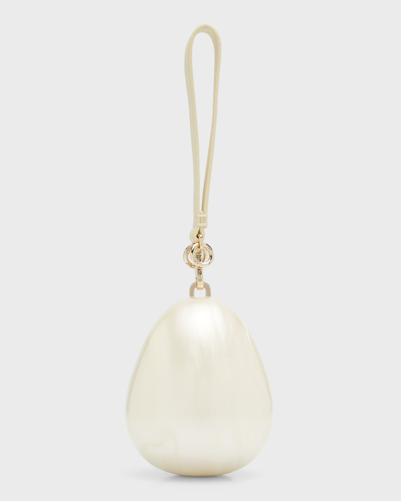 Simone Rocha Pearl Egg Acrylic Wristlet Bag | Neiman Marcus