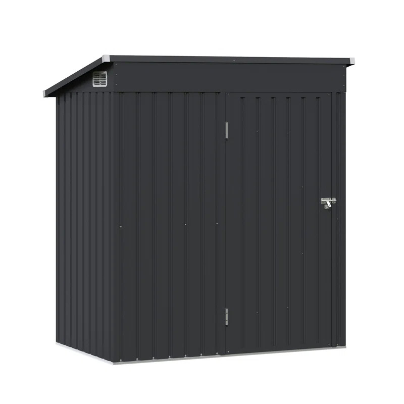 Metal 5 ft. 7 in. W x 3 ft. 2 in. D Storage Shed | Wayfair North America