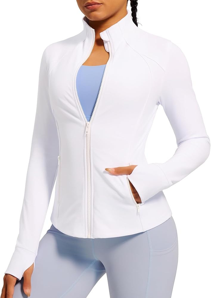IUGA Women's Workout Jackets BBL Running Athletic Jackets Lightweight Full Zip Up Slim Fit for Wo... | Amazon (US)