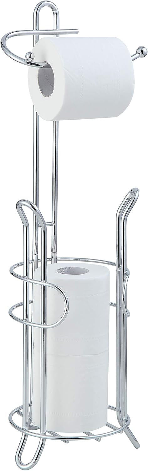 LCUS SunnyPoint Bathroom Toilet Tissue Paper Roll Storage Holder Stand with Reserve, The Reserve ... | Amazon (US)