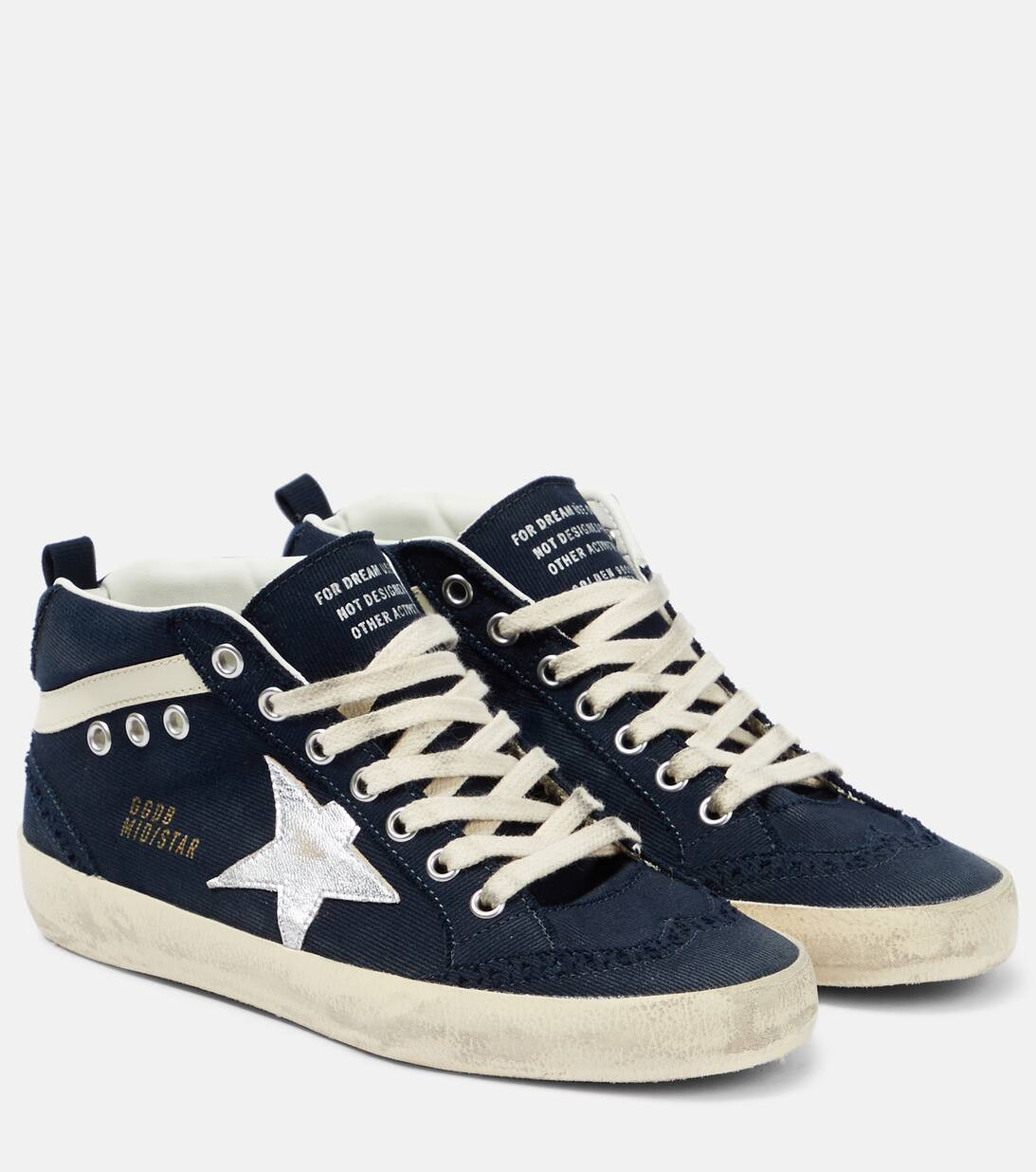 Mid Star canvas and leather sneakers | Mytheresa (US/CA)