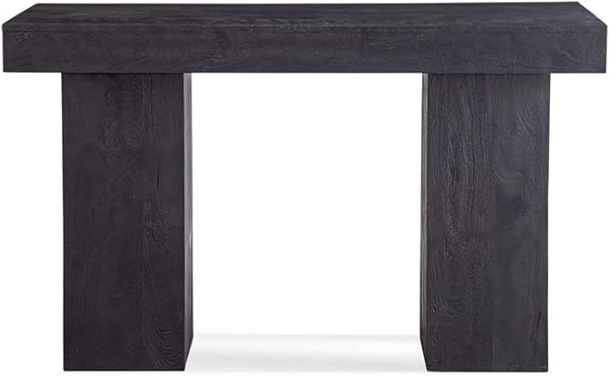 Bassett Mirror Company Padula Console Table in Black Wood | Amazon (US)