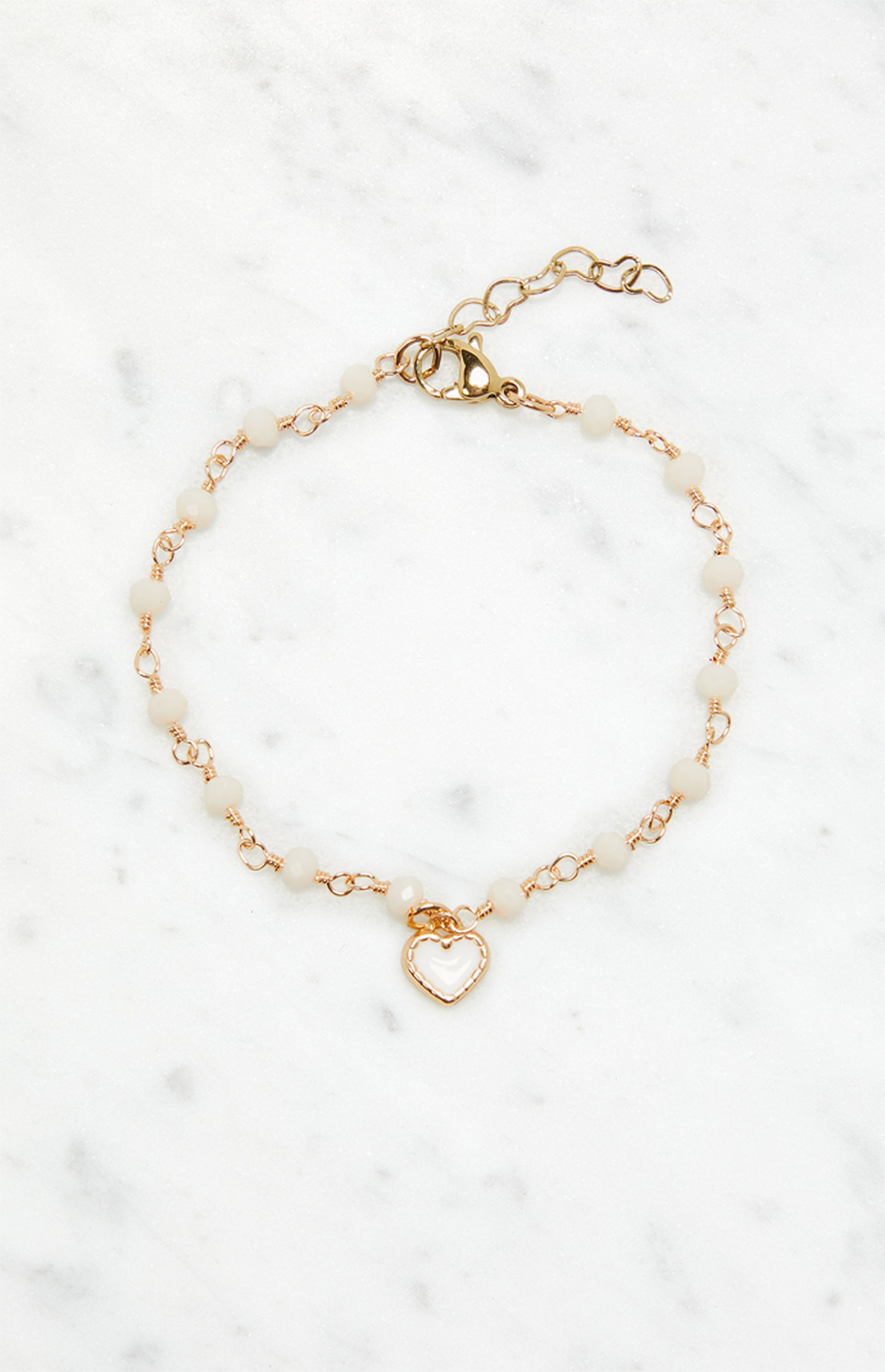 John Galt Heart Charm Bracelet | PacSun