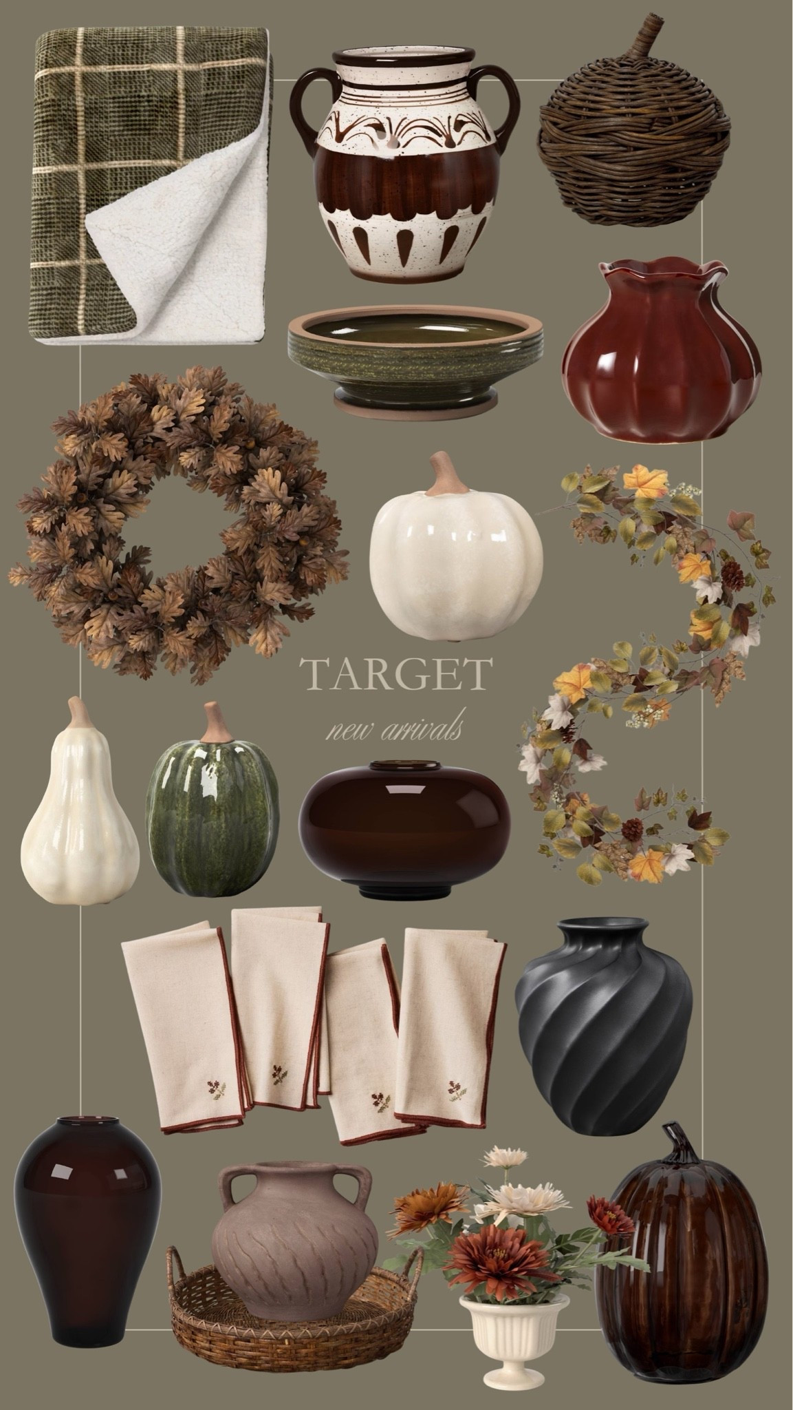 Target new arrivals for fall 🍁🤩 Loving these pretty pumpkin decor finds, moody accents, and the pretty wreath and garland!

#LTKHome #LTKSeasonal