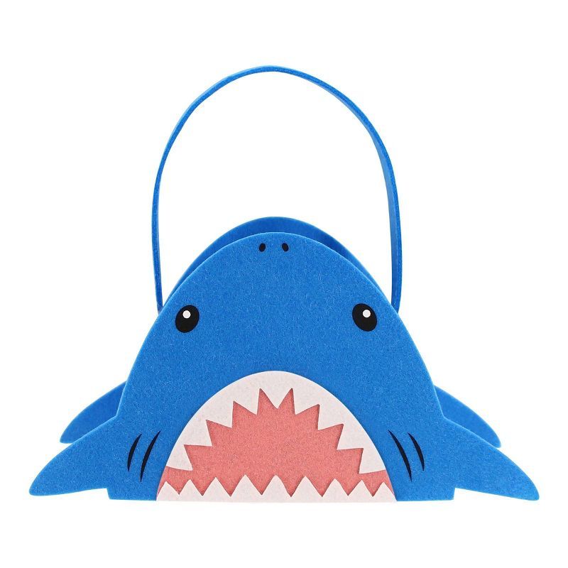 Novelty Felt Decorative Shark Easter Basket Dark Blue - Spritz™ | Target