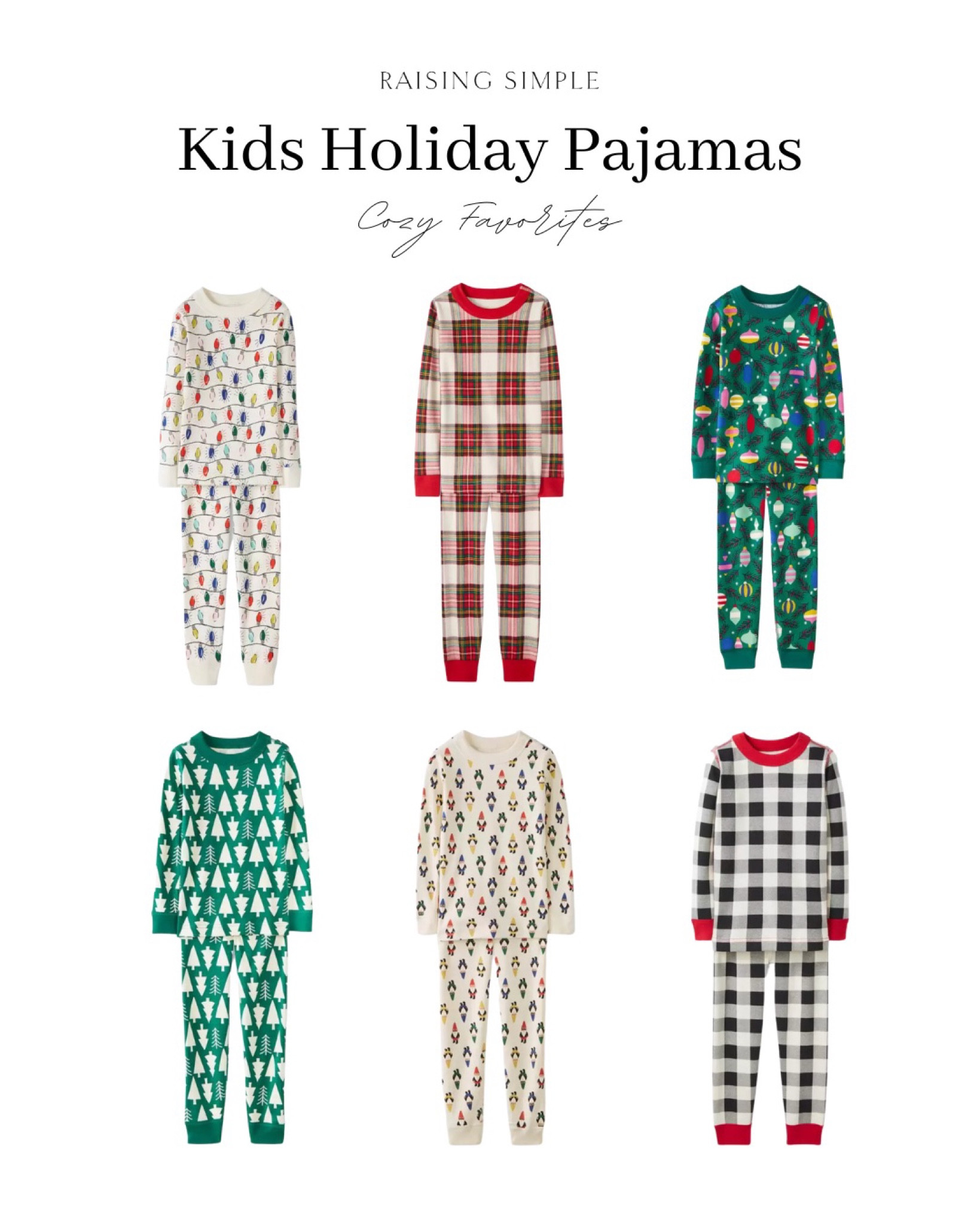 Holiday Print Long John Pajama Set