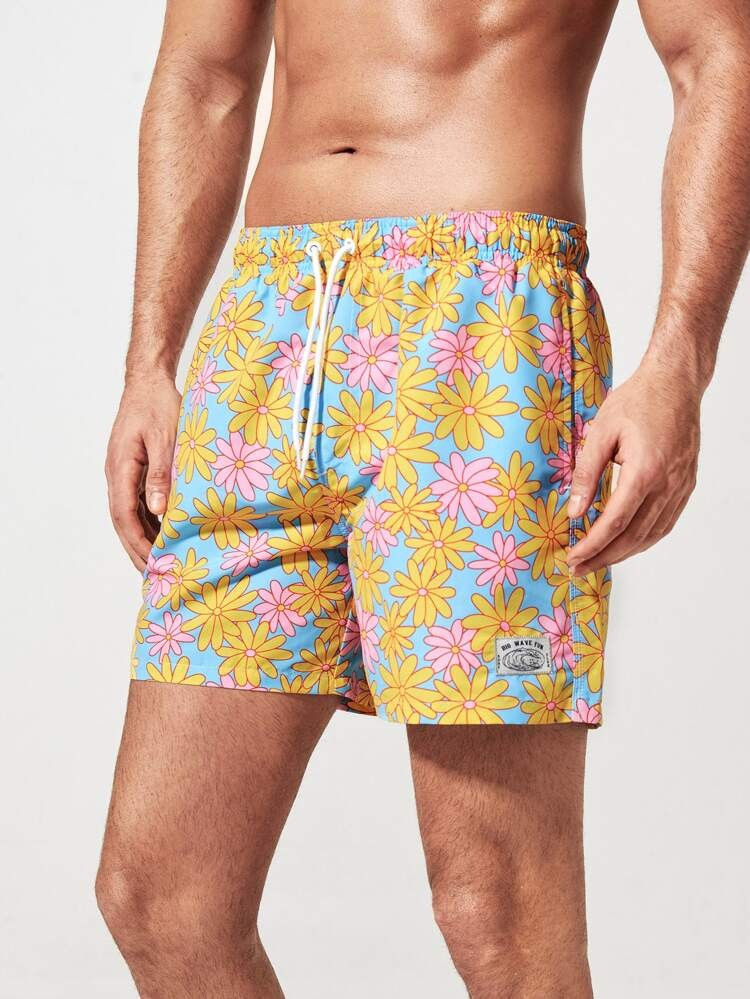  Drawstring Waist Swim Trunks | SHEIN