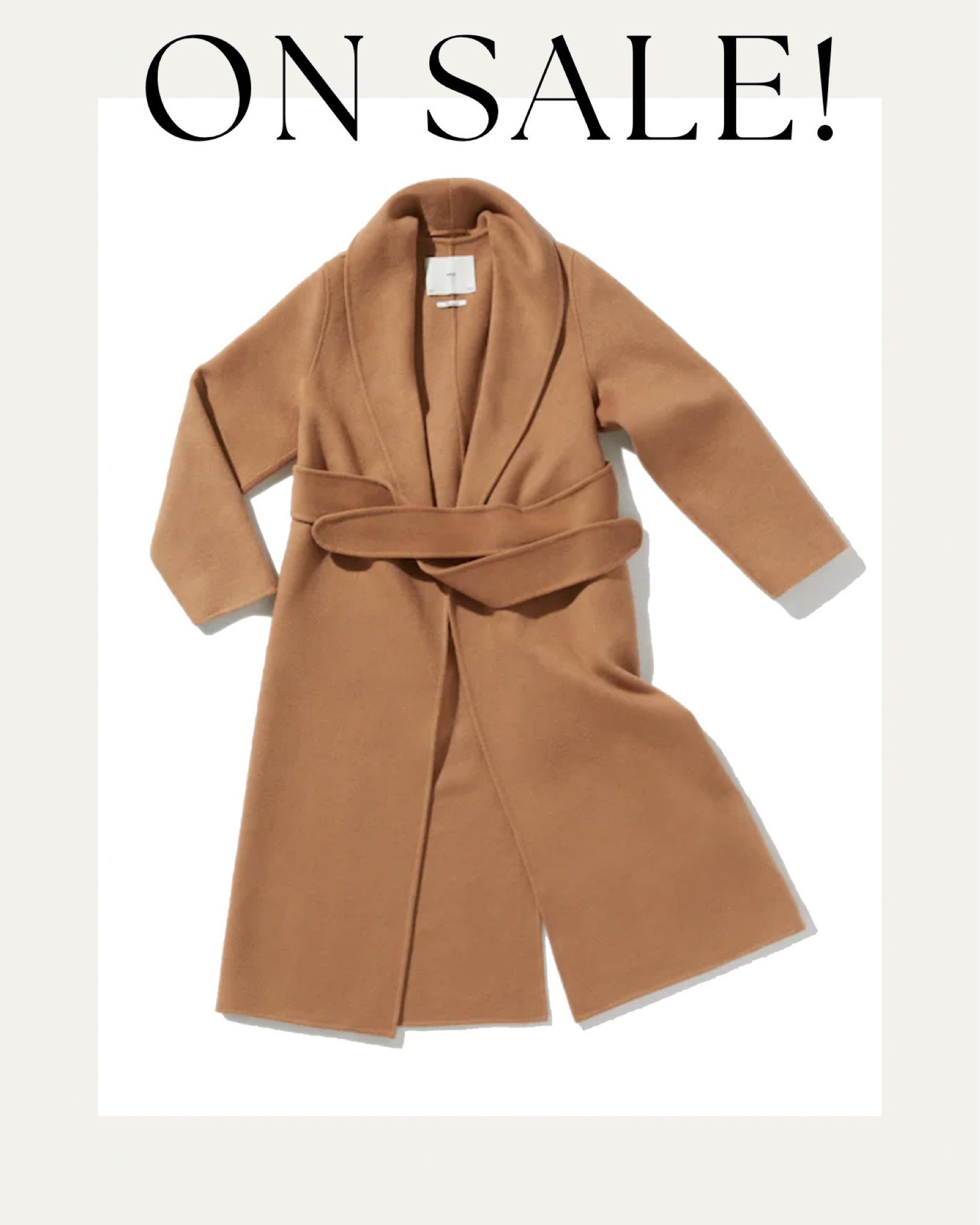 Camel wrap coat on sale under $200 #camelcoat 

#LTKsalealert #LTKstyletip #LTKSeasonal