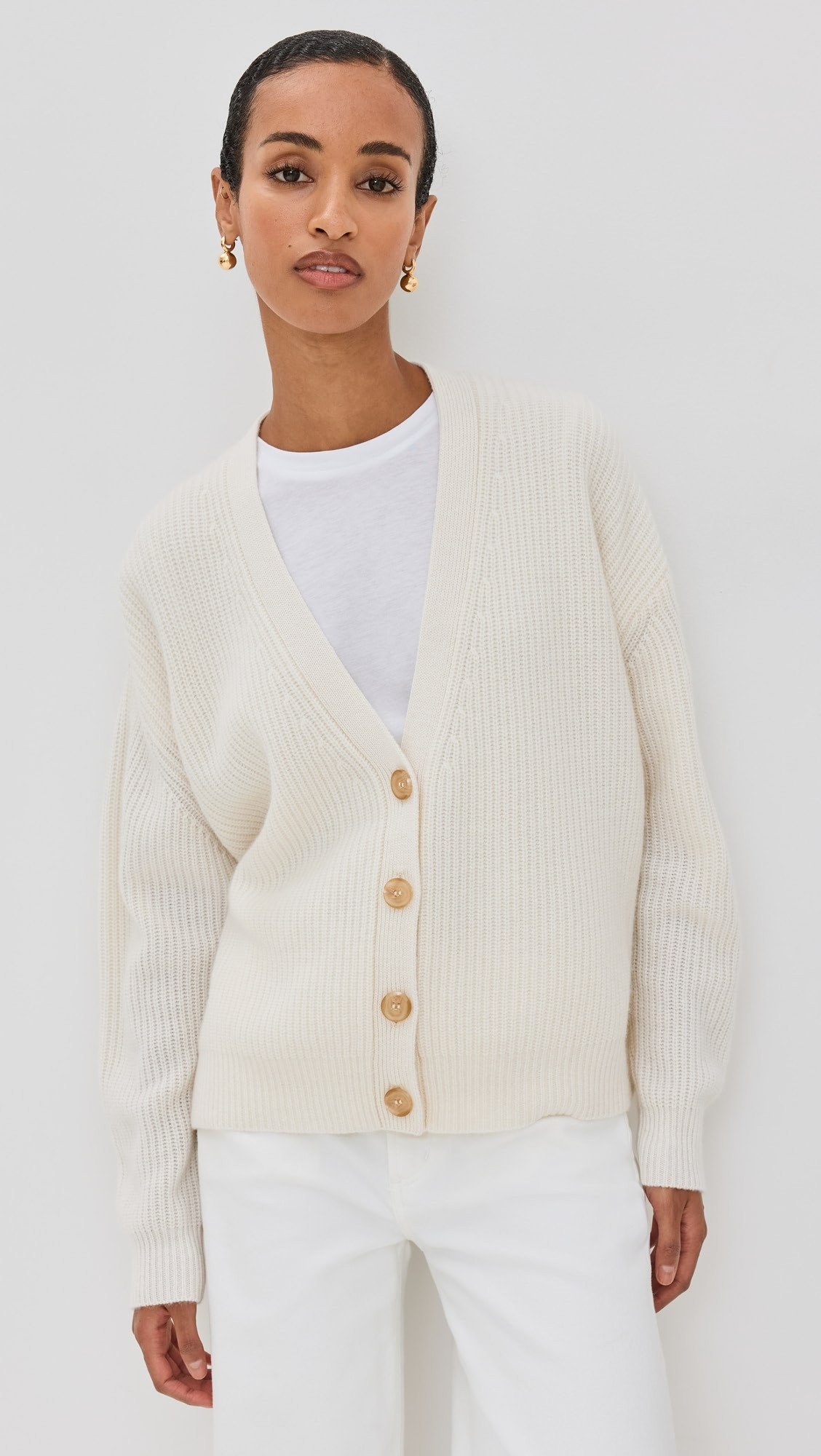 Cropped Cashmere Cocoon Cardigan | Shopbop