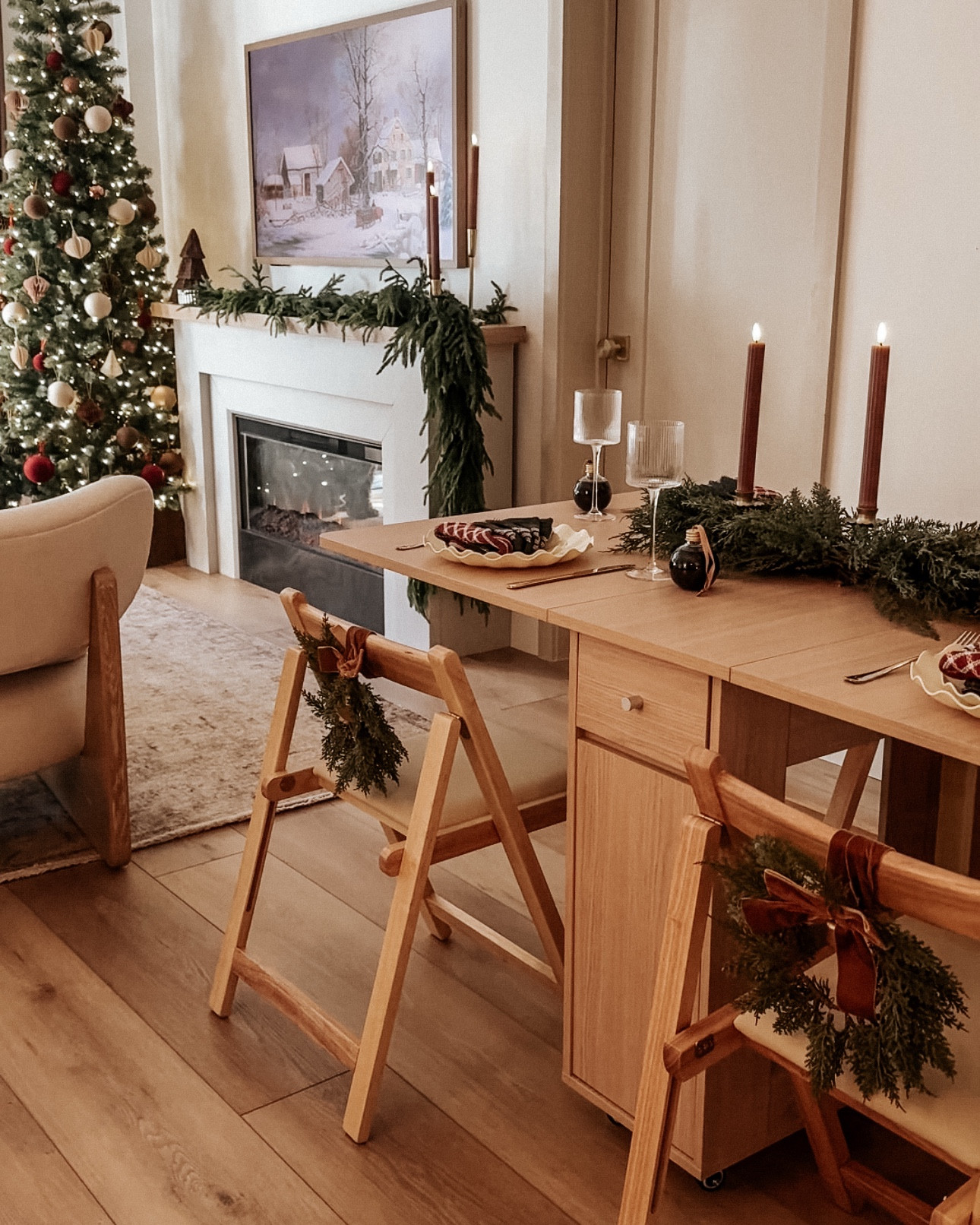 Festive dining table views 🌲✨

Christmas decor, holiday decor 

#LTKHoliday #LTKSeasonal #LTKHome