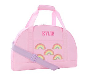 Mackenzie Stoney Clover Lane Pink Rainbow Ultimate Duffle | Pottery Barn Kids