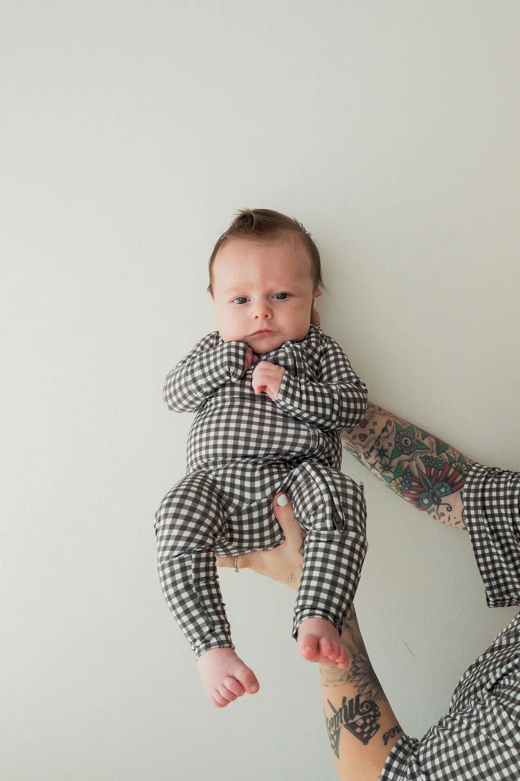 Bamboo Zip Pajamas | Green Gingham | Forever French