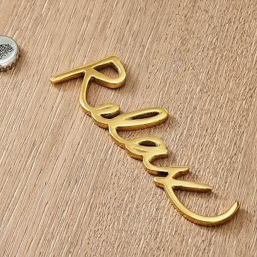 Decorative Word Object - Relax | West Elm (US)