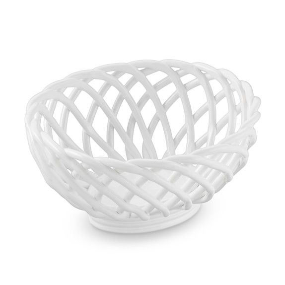 Ceramic Woven Bread Basket | Williams-Sonoma