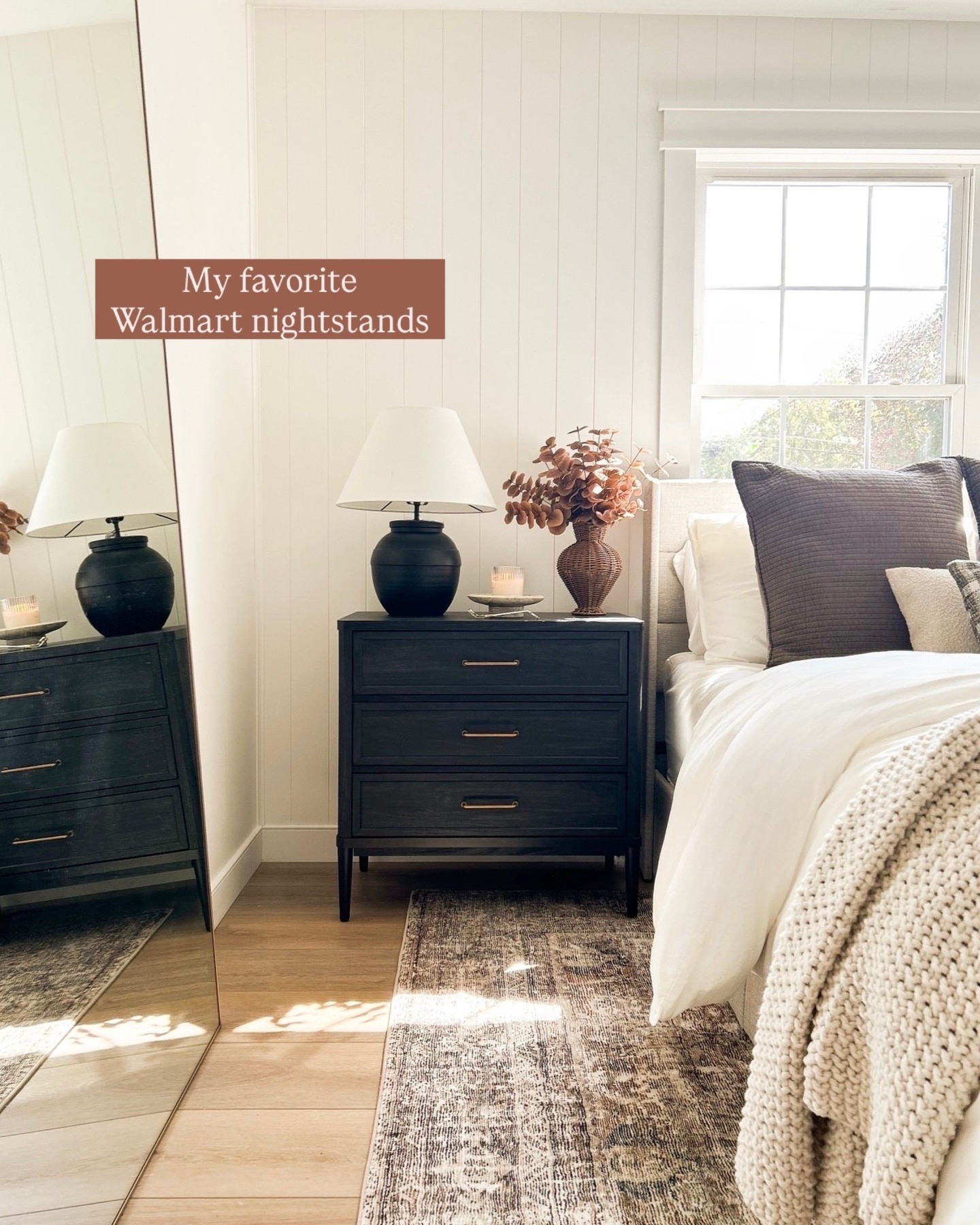 Let me tell you why these @walmart nightstands may be my favorite find yet… 

They look designer, but they are budget friendly. The price is unreal. 🤯

They have three spacious drawers for storage and a charging station, which makes them so functional. 

I didn’t love the original knobs so I swapped them out for these beautiful brass antique pulls from @amazonhome , and it elevated the look of the nightstands even more. 

Overall, these nightstands may just be my favorite Walmart find yet. 😍

#Walmart #walmartfinds #amazonhome #bedroominspo #ltkhome #nightstands 

#LTKStyleTip #LTKHome
