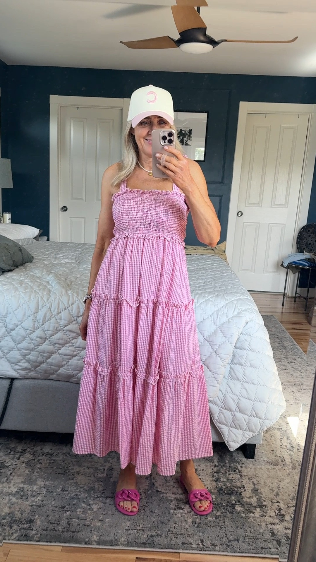 Summer date night outfit. 

Summer dresses, gingham, sundresses, summer outfits, fashion over 60, style over 40, vacation outfits

#LTKgrwm #LTKootd #LTKOver40