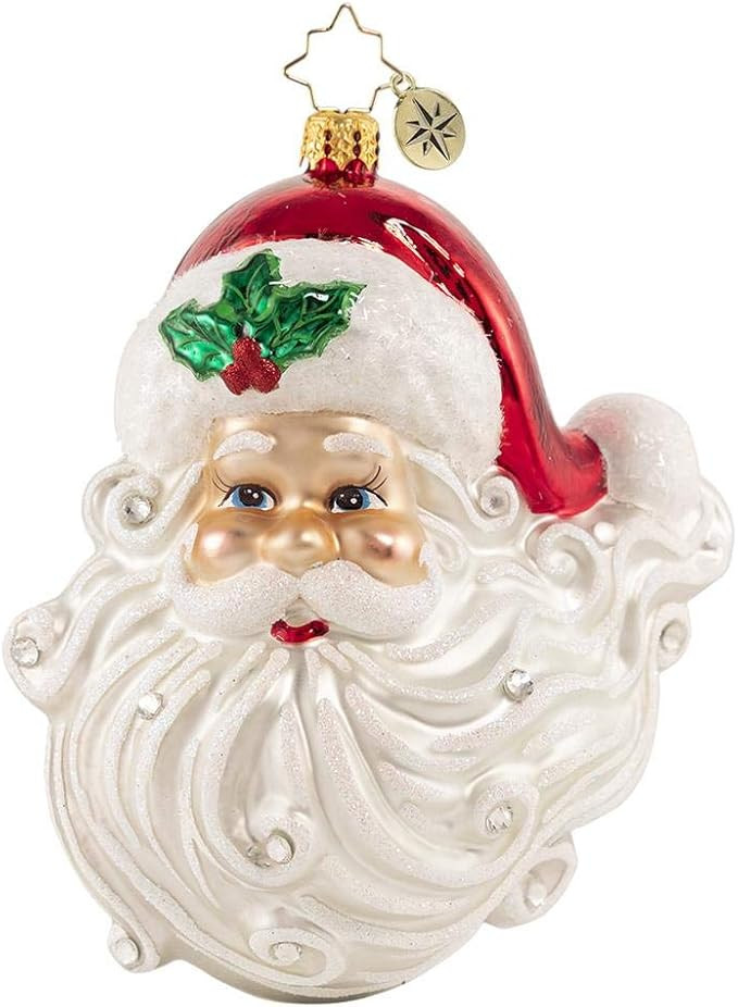 Christopher Radko Hand-Crafted European Glass Christmas Decorative Figural Ornament, Jolly with A... | Amazon (US)