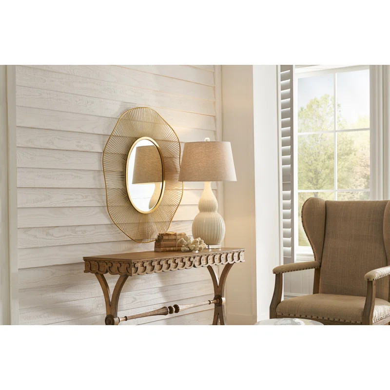 Luton Oval Metal Wall Mirror | Wayfair North America