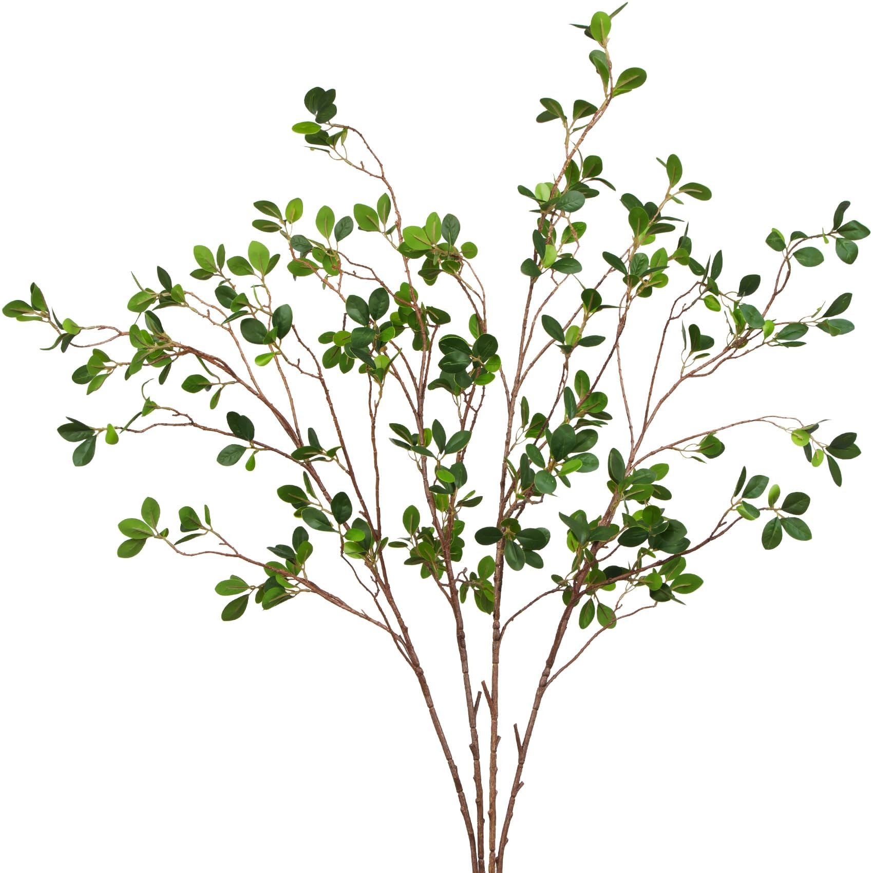 Ouddy Decor 4 Pcs Faux Stems Artificial Greenery Branches for Vase Plant Artificial Eucalytus Gre... | Amazon (US)