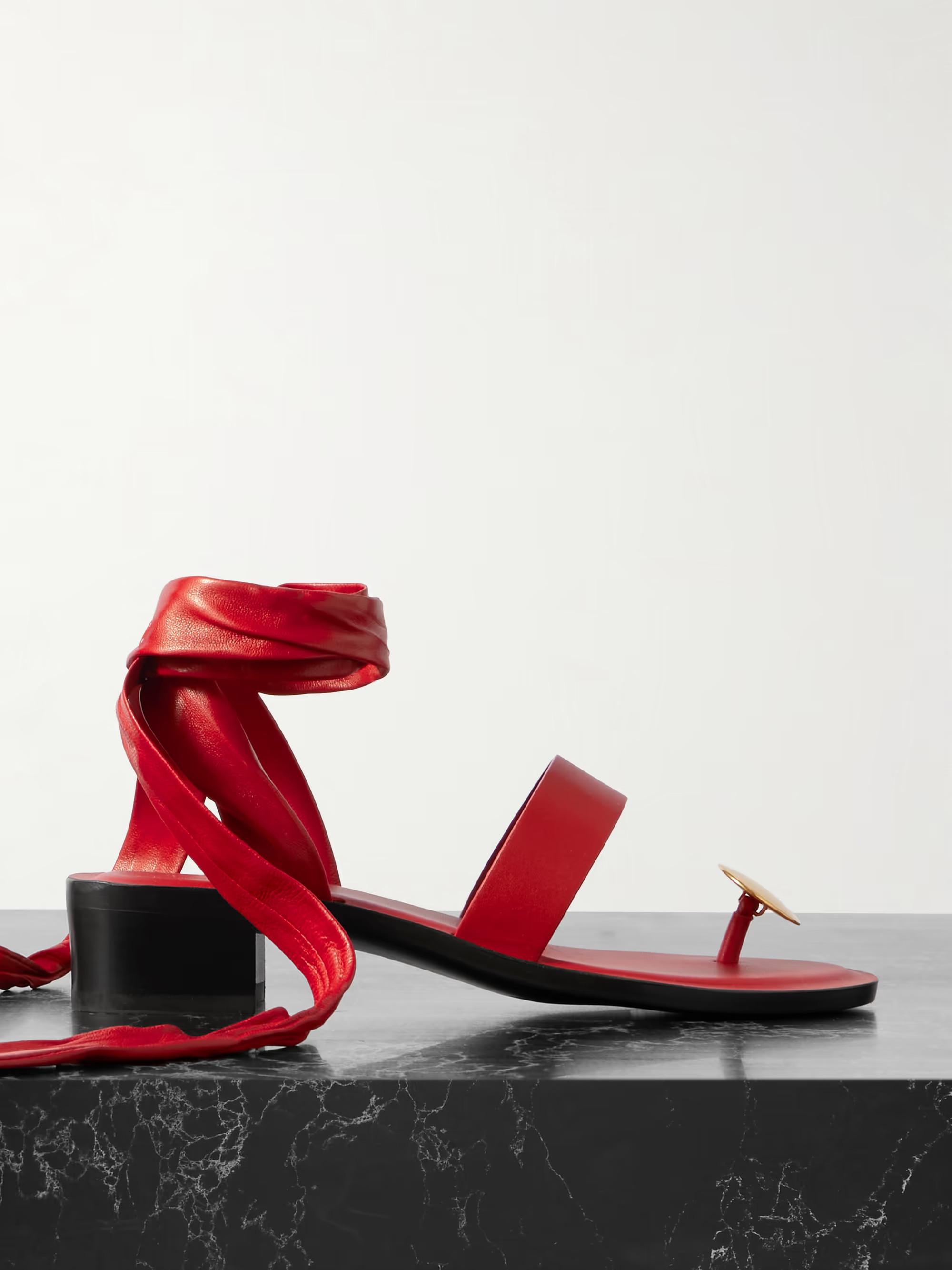 Band embellished leather sandals | NET-A-PORTER (UK & EU)