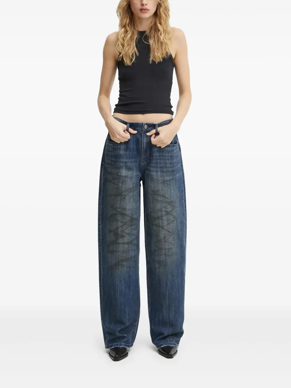 Miss Sixty distressed-wash jeans - Blue | Farfetch Global