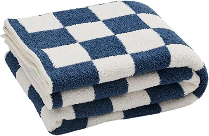 Amazon.com: YIRUIO Throw Blankets Checkerboard Grid Chessboard Gingham Warmer Comfort Reversible ... | Amazon (US)