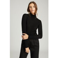 Black Sophie Knitted Roll Neck | Reiss (UK)