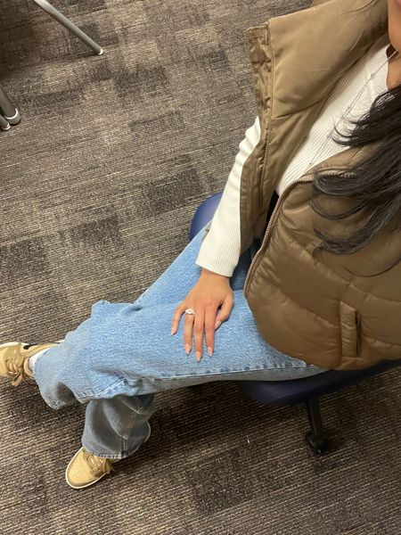Casual winter OOTD
Medium in top and vest, 26L in jeans (love this color) , tts in sneaks 

#LTKSeasonal #LTKstyletip #LTKshoecrush