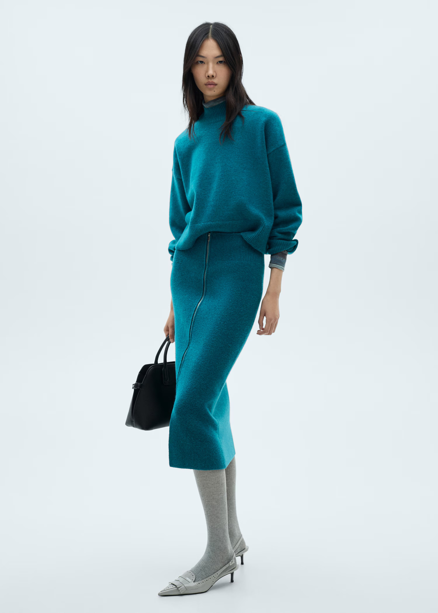 Perkins neck knitted sweater - Women | MANGO USA | Mango (US/MX/AU)
