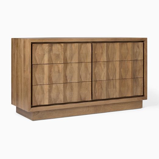 Carved Pattern 6-Drawer Dresser (62") | West Elm (US)