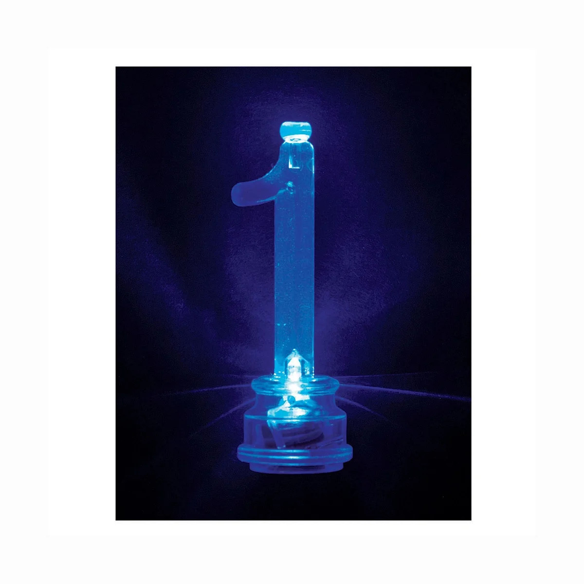 Way to Celebrate! Multicolor Flashing Number 1 Cake Topper & Birthday Candle Set, 5pcs | Walmart (US)