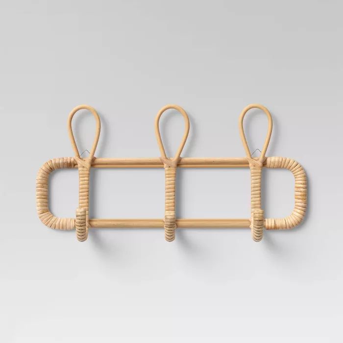 15" x 7" Rattan Wall Hooks Natural - Opalhouse™ | Target