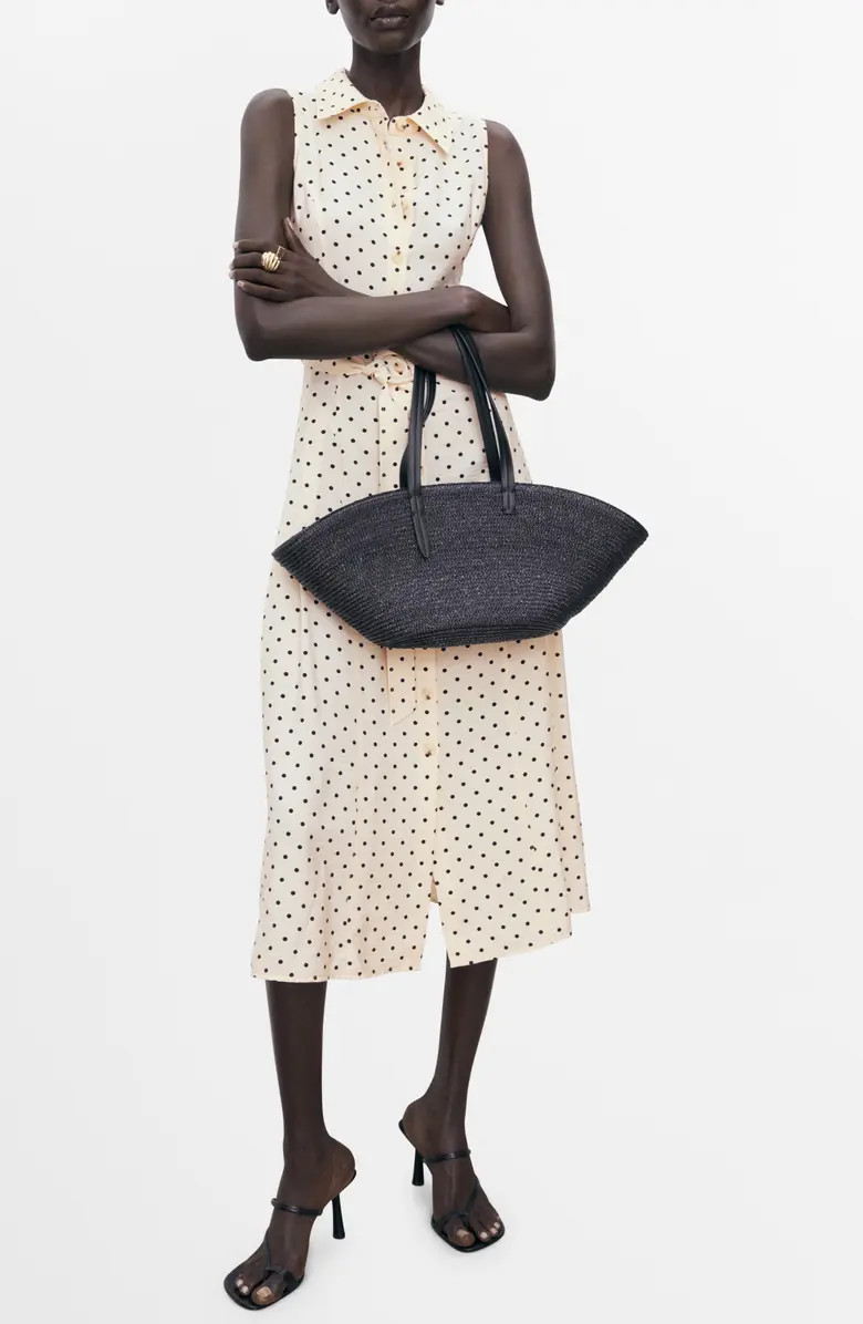 MANGO Polka Dot Shirtdress | Nordstrom | Nordstrom