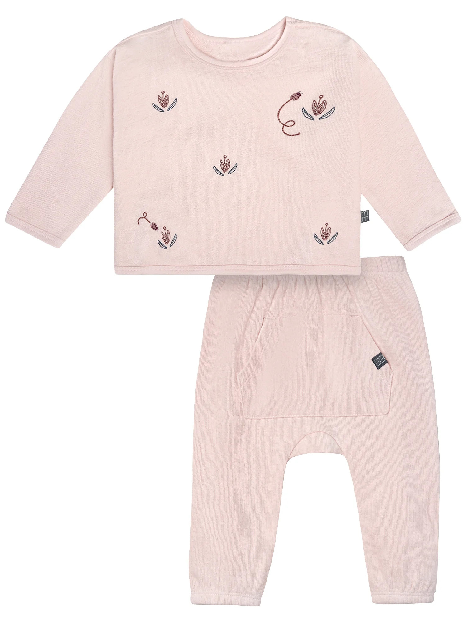 Modern Moments by Gerber Gender Neutral 2-Piece Outfit Sets, Sizes 0/3 Months - 24 Months | Walmart (US)
