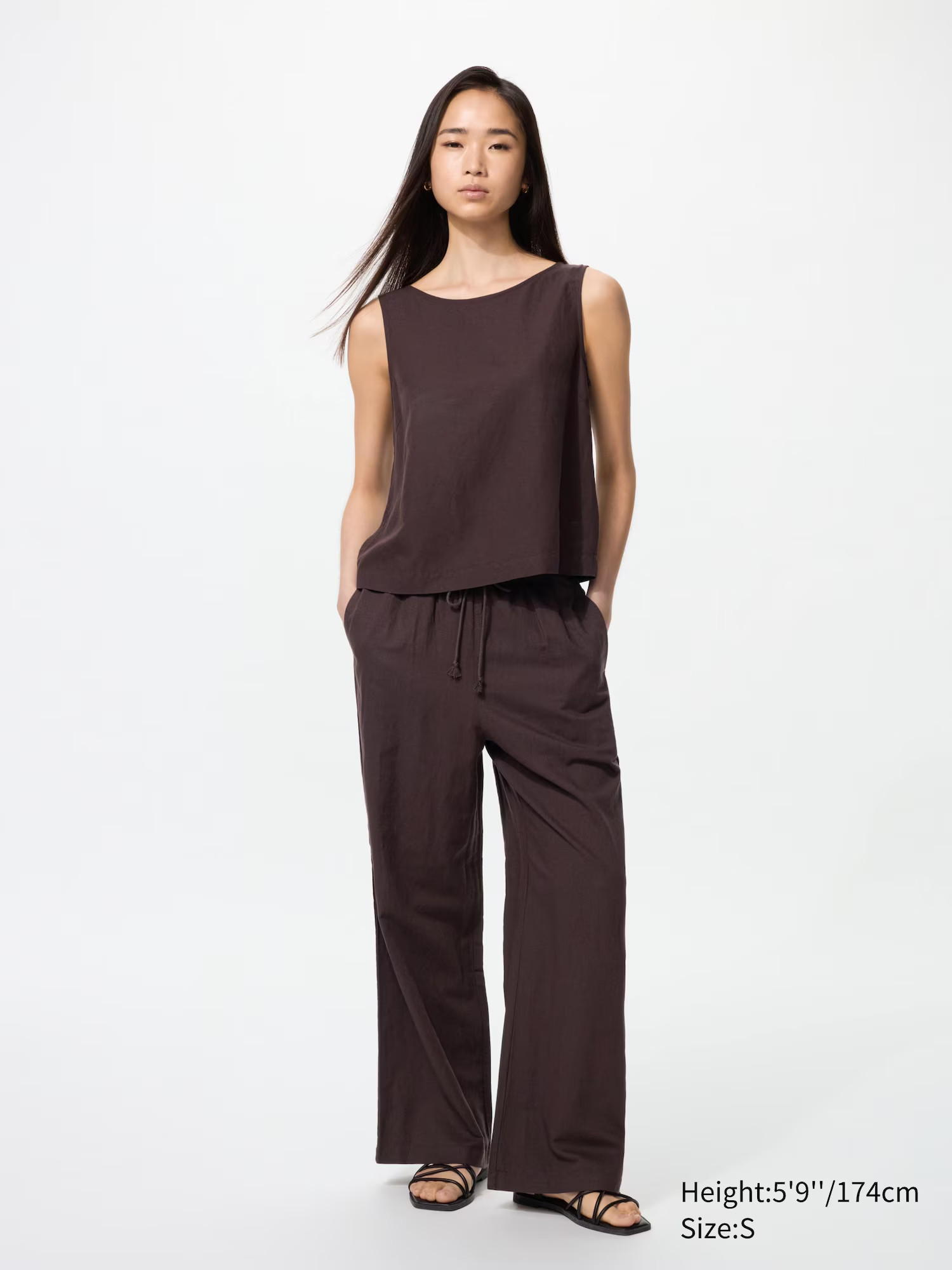 Linen Blend Easy Trousers | UNIQLO (UK)