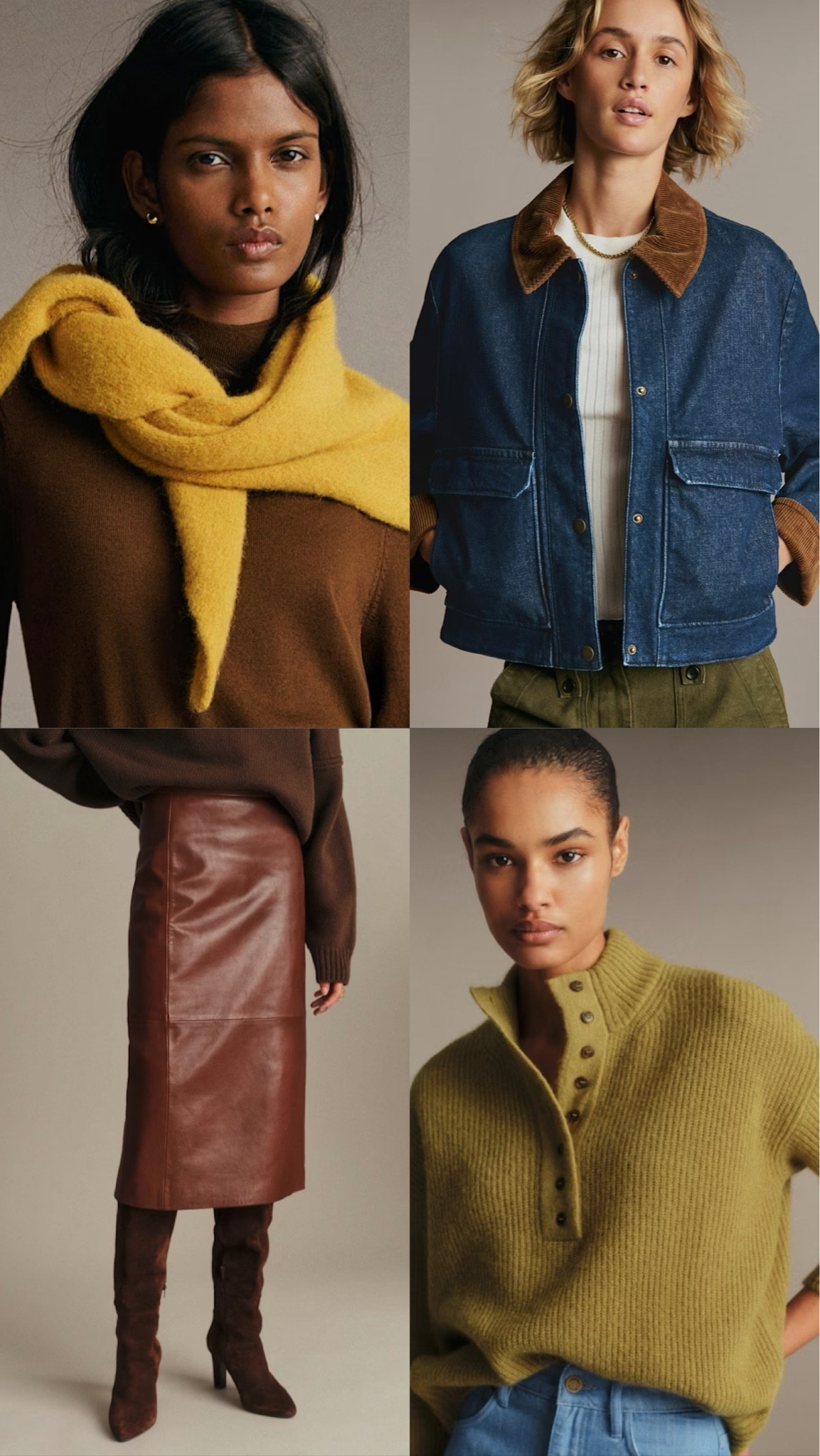 My latest SEZANE order!!
I tend to size up in bottoms (size 6 skirt)
And went with 6/med on sweater and jacket for a more relaxed fit!