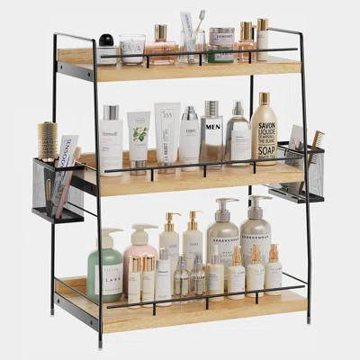 Bathroom Organizer Countertop, 3 Tier Bathroom Counter Organizer With Basket For Skin Care, Kitchen, Vanity | Wayfair North America