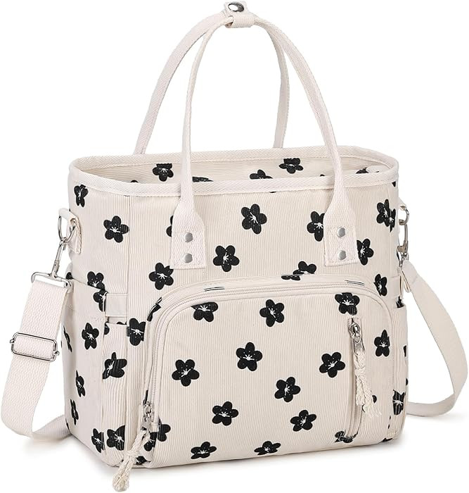 Lunch Bag for Women Men - Corduroy Lunch Tote Bag Reusable Insulated Lunch Box Adult Leakproof Po... | Amazon (US)