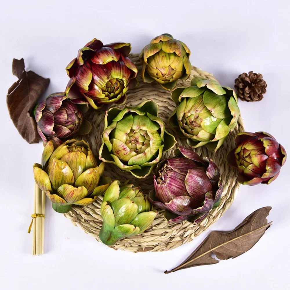 Artificial Artichokes Fake Vegetables And Fruits For Summer Kitchen Wedding Bowl And Vase Decorat... | Wayfair North America