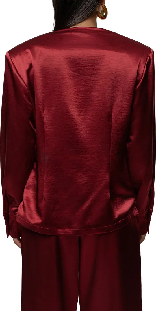 Statement Satin Drape Top | Nordstrom