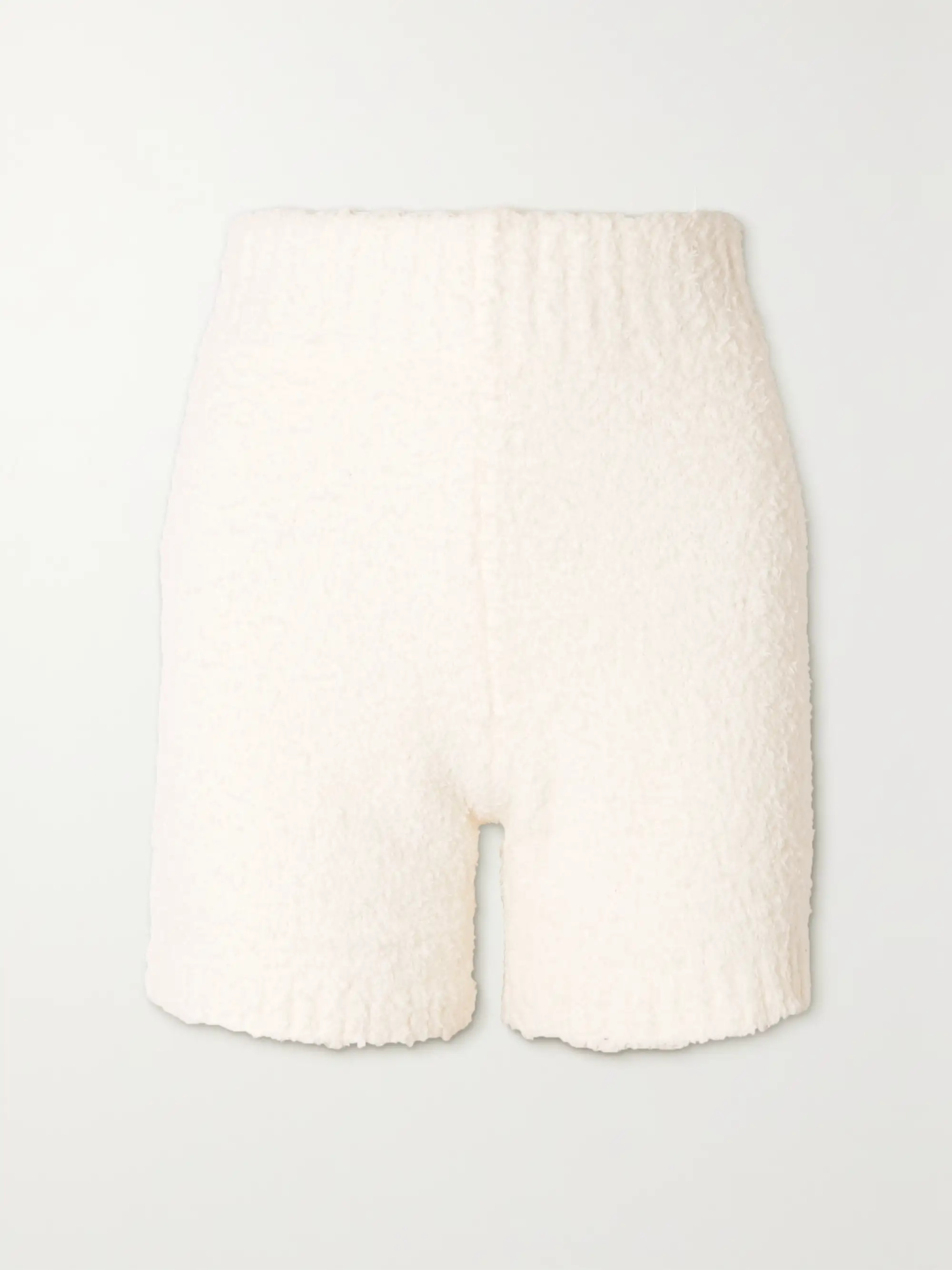Cozy Knit bouclé shorts - Bone | NET-A-PORTER (UK & EU)