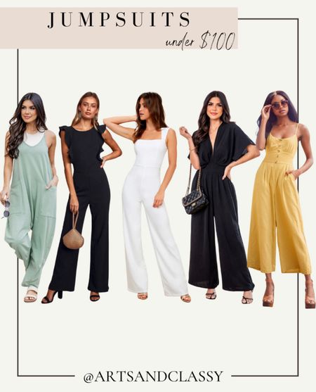 Who doesn’t love a good jumpsuit? They’re so versatile and you can dress them up or down with the right shoe or accessories. Here are some great finds that would be perfect for your next vacation, brunch or even lounging around the house!

#LTKstyletip #LTKSeasonal #LTKfindsunder100