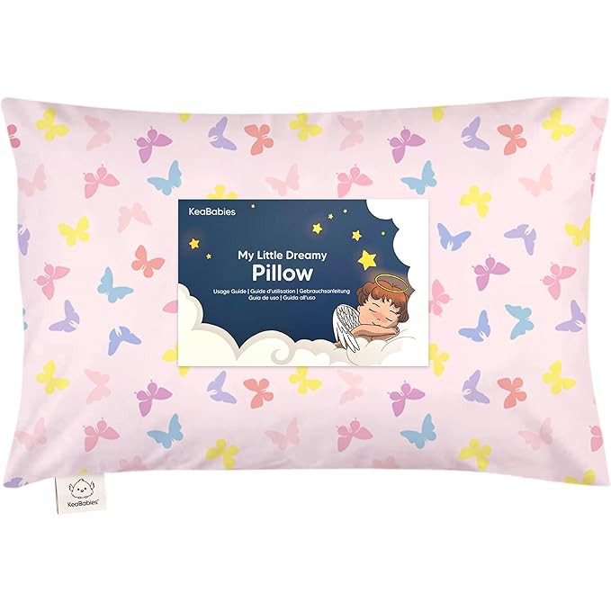 Toddler Pillow with Pillowcase - 13x18 My Little Dreamy Kids Travel Bed Pillows for Sleeping, Org... | Amazon (US)