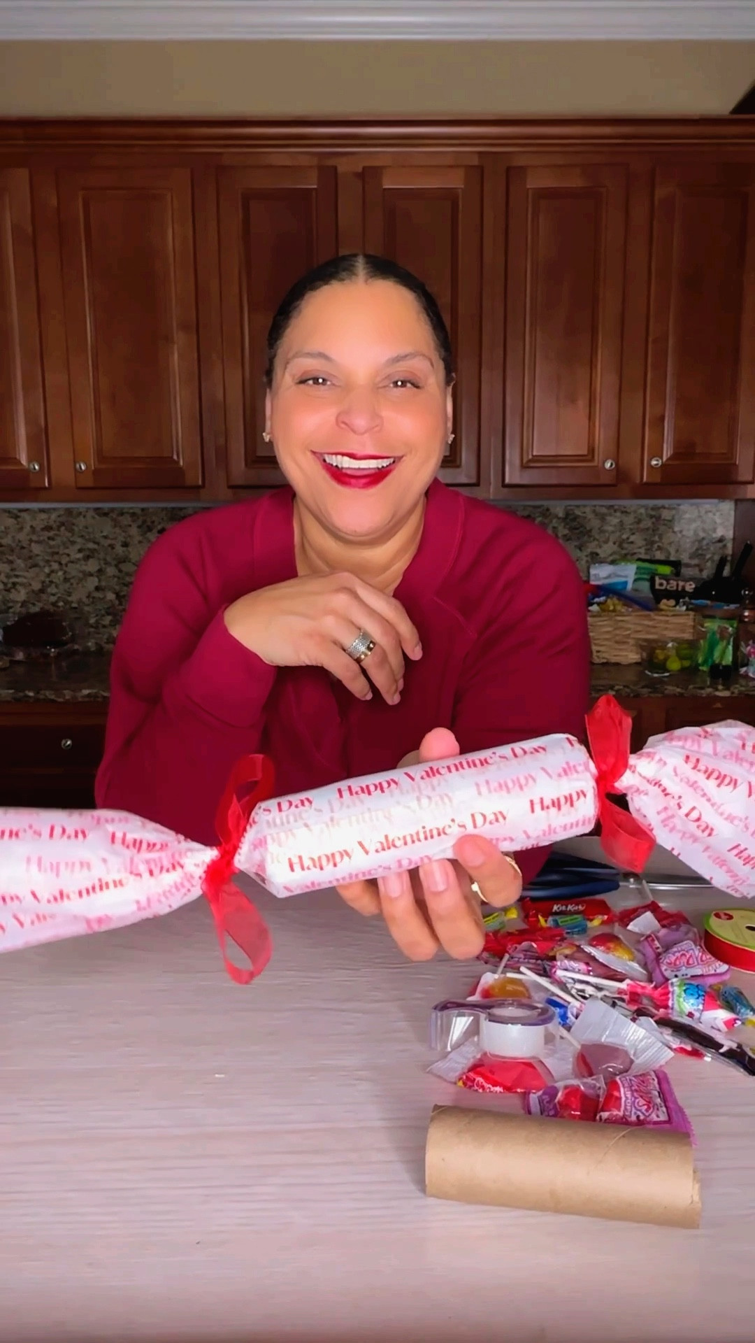 VALENTINE’S DAY TREAT TUBES // These treat tubes are so cute and easy to make. Whoever is on your candy list will love these.

You’ll need:
- cardboard tubes from paper towel
- tissue paper
- tape
- ribbon
- small sealed candies

Let’s make them:
- Cut each tube in half
- Stuff halved tube with candy until filled
- Roll in tissue paper
- Twist ends and tape to secure
- Tie ribbon on each end
Valentine’s Day Easy DIY Candy Classroom Gift Ideas Homemade

#LTKParties #LTKSeasonal #LTKKids