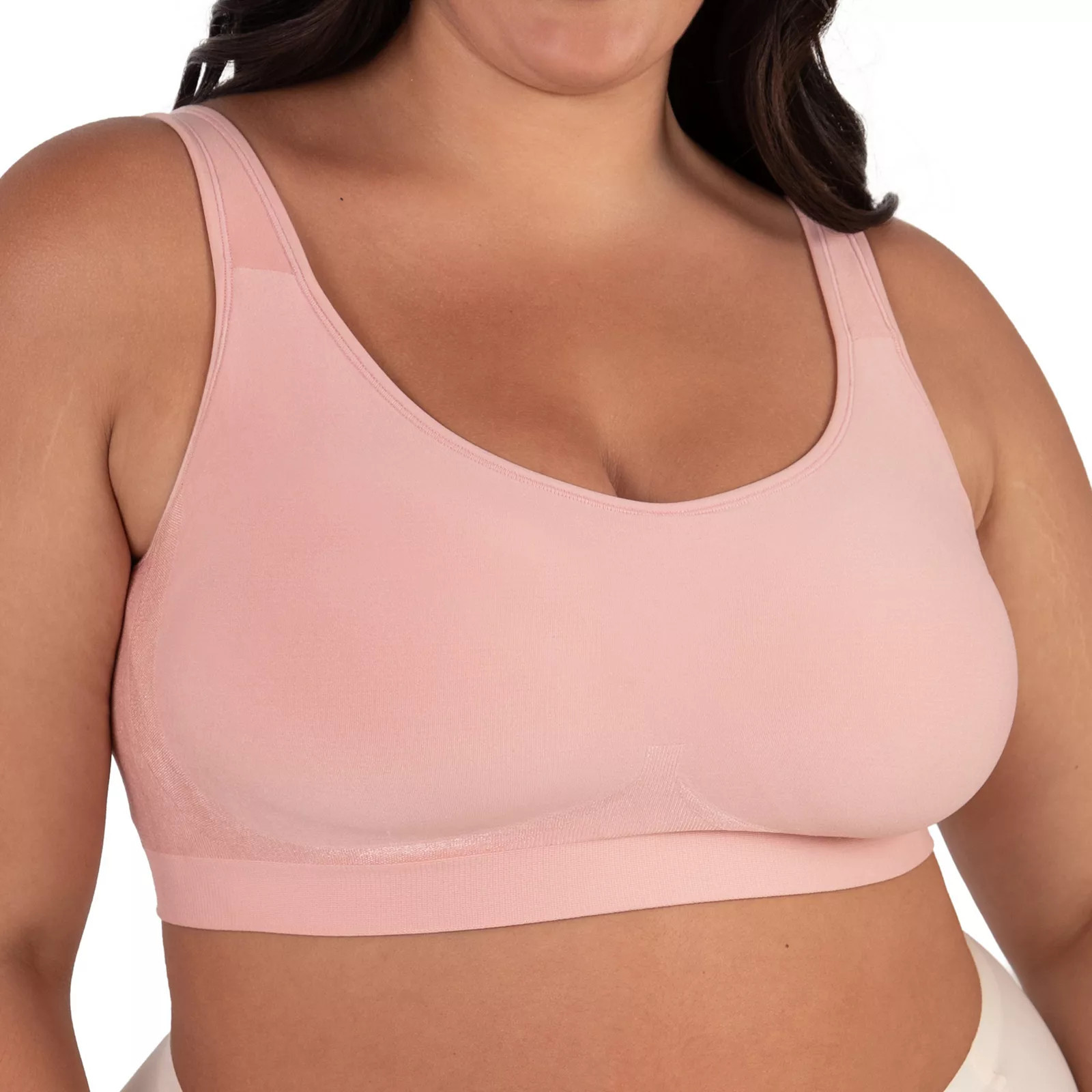 Women's Shapermint Wireless Comfort Shaping Bra with Adjustable Straps 10024, Size: XL, Pink | Kohl's